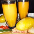 Archana Sunil का कुकस्नैप जब उन्होंने मैंगो शेक (Mango shake recipe in Hindi) बनाया था।