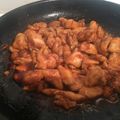 El cooksnap de Kathy Aldana cuando hizo Pollo en salsa agridulce.