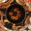 El cooksnap de Antonio cuando hizo Chuletas de cordero con frutos secos al moscatel.