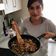 El cooksnap de Alicia cuando hizo Champiñones al ajillo con jamón serrano.