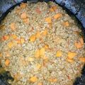 El cooksnap de Claudia Savio cuando hizo Carne molida con papas.