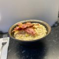 Cameron Mearns's cooksnap of when they made Apple risotto with bacon.