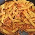 El cooksnap de Mony Ornelas cuando hizo Macarrones con atun y tomate frito.