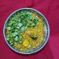 Davda Bhavana's cooksnap of when they made Moong dal masala khichdi.