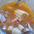 El cooksnap de Ana Hepa cuando hizo Sopa de pasta o sopa de fideos con elote o verduras.