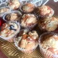 El cooksnap de Alicia Yunis cuando hizo Muffins de arándanos con crumble.