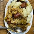 Dale Stemen's cooksnap of when they made Cabbage with Sausages (Choucroute Garnie or Sauerkraut with Sausages).