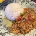 El cooksnap de Madeline Cabrera cuando hizo Bacalao guisado al estilo Dominicano.