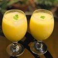 Zobia Sajjad's cooksnap of when they made Mango shake.