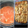 El cooksnap de MarianRo cuando hizo Macarrones con costilla y salchichas de cerdo gratinados.