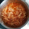 El cooksnap de La Tapatia Tapatia cuando hizo Tinga de pollo.
