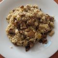 El cooksnap de Julián cuando hizo Arroz con champiñones.