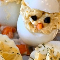 El cooksnap de Cris cuando hizo Huevos rellenos con puerro.