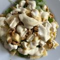 El cooksnap de Ana Pernas cuando hizo Ensalada de pasta con manzana, rúcula y queso batido al curry.