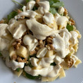 El cooksnap de Ana Pernas cuando hizo Ensalada de pasta con manzana, rúcula y queso batido al curry.