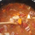 El cooksnap de Marisa Zuliani cuando hizo Guiso de lentejas.