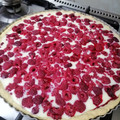 El cooksnap de Carla Cancino Andrade cuando hizo Kuchen arándano frambuesa.