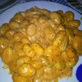 El cooksnap de manuel cuando hizo Ñoquis con almejas y salsa romesco.