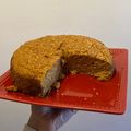 El cooksnap de Cami Romero cuando hizo Torta de boniato y coco sin gluten.