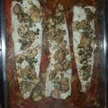 El cooksnap de Maikel Sanchez Torres cuando hizo Lomos de merluza con pimientos y champiñones.