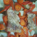 El cooksnap de Laia cuando hizo Pollo al horno (cuartos traseros).