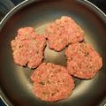 El cooksnap de Carla cuando hizo Hamburguesas caseras de ternera recién picada.