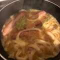 El cooksnap de Yenia Angulo García cuando hizo Salchichas al vino blanco.