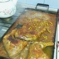 El cooksnap de Carli cuando hizo Pollo a la portuguesa en la plancheta.