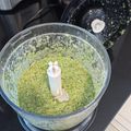 El cooksnap de Luis Martinez cuando hizo Pesto de albahaca.