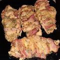 Bettina Pálné Orosz Cooksnap-ja, amikor elkészítette a(z) Sajtos - baconös Hasselback csirkemell receptet.