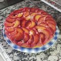 El cooksnap de María Belén Aguilera cuando hizo Torta invertida de ciruela.