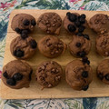 El cooksnap de Marta cuando hizo Magdalenas de plátano y yogur griego con chispas de chocolate.