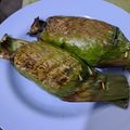 Cooksnap dari Maryatulk untuk resep Nasi bakar ayam suwir kemangi bumbu kuning 🧡