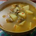 El cooksnap de Ana Escobar cuando hizo Sopa de mariscos.