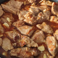 El cooksnap de LaMachin cuando hizo Chuletas de cerdo en salsa de ajos.