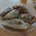 El cooksnap de Ro Cuevas cuando hizo Gyoza de cerdo.