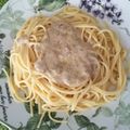 El cooksnap de Juan Carlos cuando hizo Espaguetis con salsa de foie-gras.