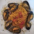 il Nunzia Marzocco quando ha preparato Spaghetti risottati con cozze e pomodorini