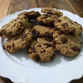 El cooksnap de Delfi Martínez cuando hizo Galletas de avena, coco pasas y semillas. Sin harina.