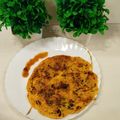 Aruna Thapar's cooksnap of when they made Sattu cheela.