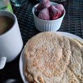 El cooksnap de Sara cuando hizo Pancakes veganos.