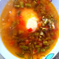 El cooksnap de Evita cuando hizo Caldo de espárragos.