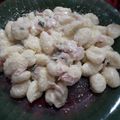 El cooksnap de gaby cuando hizo Ñoquis caseros a la crema de verdeo.