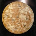 El cooksnap de Silvana Ruiz cuando hizo 14.🥖Pan árabe con aceitunas rellenas y hierbas provenzales.