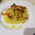 El cooksnap de Judit Vives cuando hizo Pollo a la cúrcuma con arroz y pimiento.