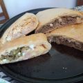El cooksnap de Melany cuando hizo CALZONE DE JAMÓN, QUESO, ACEITUNAS Y HUEVO sin levadura 🧀 🥓🥚.