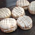 El cooksnap de Gaby LadyBlonda cuando hizo Alfajores de limón.