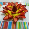 El cooksnap de Chamo cuando hizo Tarta de frutilla y pastelera, con masa de harina de arroz.