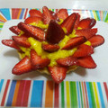 El cooksnap de Chamo cuando hizo Tarta de frutilla y pastelera, con masa de harina de arroz.