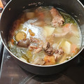 El cooksnap de mario bruno solis salas cuando hizo Caldo de Menudos de Pollo con Jengibre & Papas.